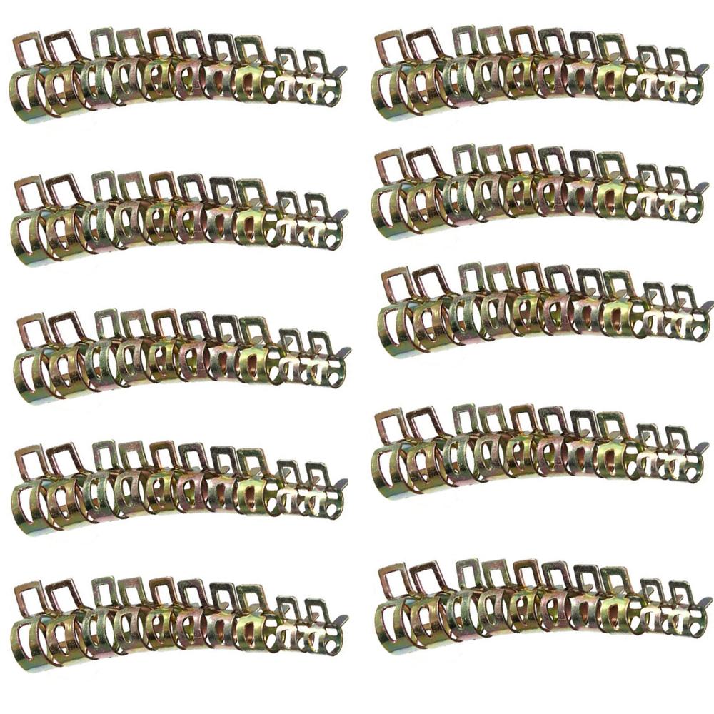 6-15mm Air Tube Clamps Fuel Line Hose Spring Band Hose Clips Silicone Pipe Clamp Water Pipe