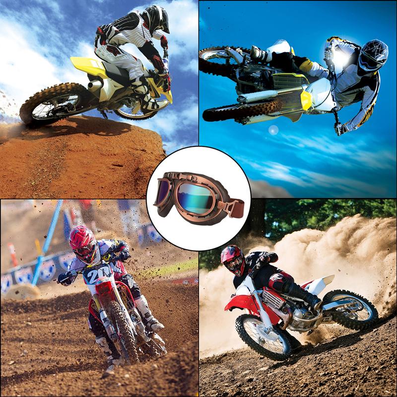 Motorrad Wintersport Reitbrille Schneemobil Motocross Rennbrille Staubdicht Anti-UV Brillen Dirt Bike Teile