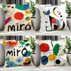 Artist Joan Miro Cushion Cover Cushion Cover Set 4Pcs 50X50 45X45 40X40 Pillowcase Decorative Sofa Home Decor
