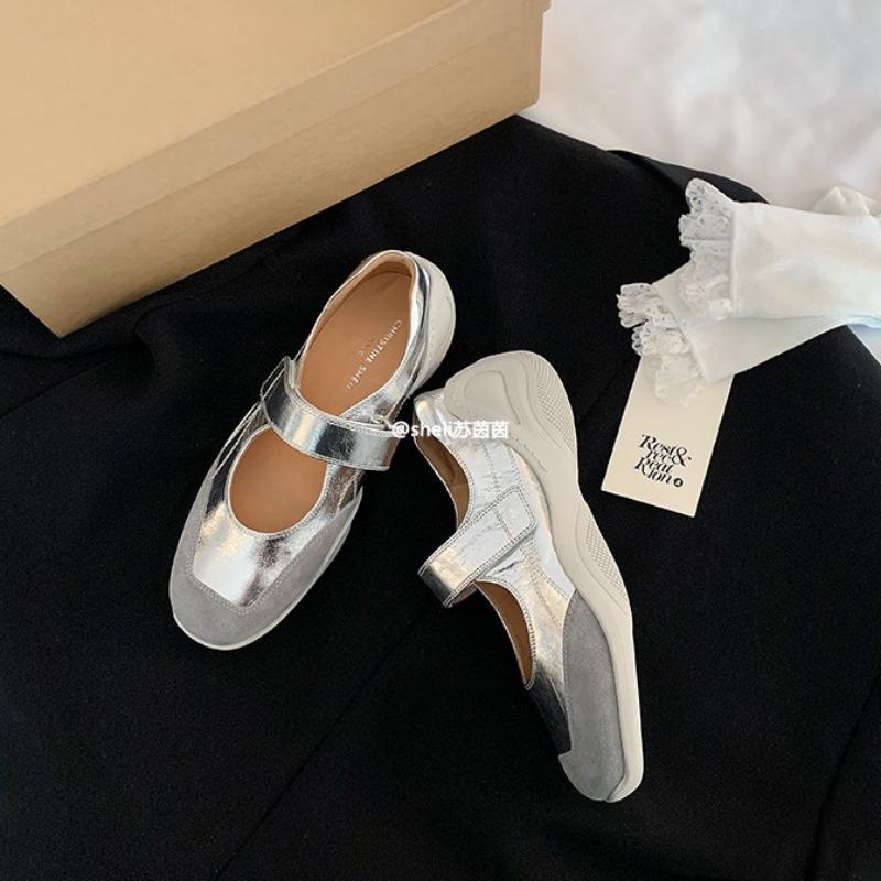 Shei high heels focus on comfort~ Velcro inner heightening function Mary Jane casual shoes women's single shoes