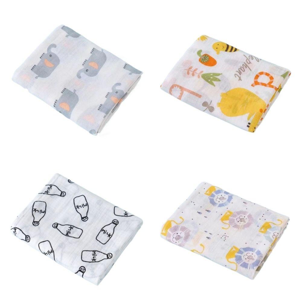 2 Layer Newborn Blankets Cotton Kids Bath Towel New Baby Swaddle Blanket  Summer