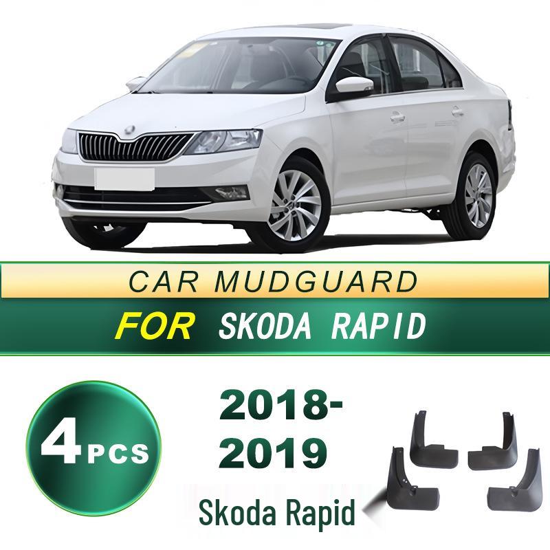 

2018-2019 Skoda Rapid Брызговики из мягкой резины - Легкая установка, сверление не требуется