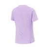 Li Ning Laufserie Einfarbiges Logo Rundhals Atmungsaktiv Vielseitig Kurzarm T-Shirt Damen T-Shirts Helllila ATSV088-2