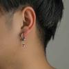 Punk Hip Hop Pentagram Pendant Earrings for Women Trendy Silver Color Star Geometric Circular Drop Earrings Jewelry Accessories