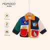 MOMOCO Boys' Winter Fleece-Lined Patchwork Jacket