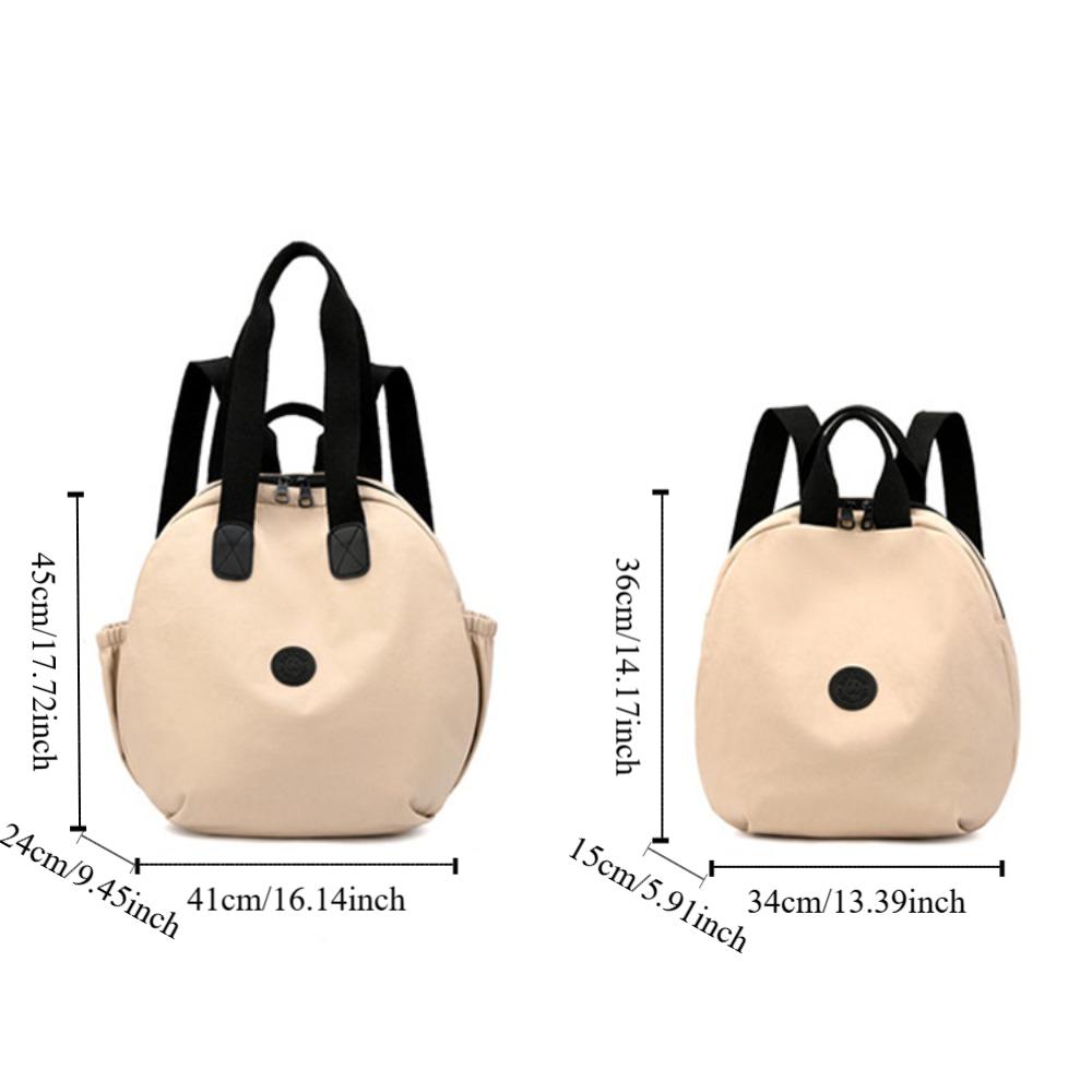 Korean Style Round Shape Shoulder Bag Large Capacity Fitness Bag Swimming Nylon Backpack Girls