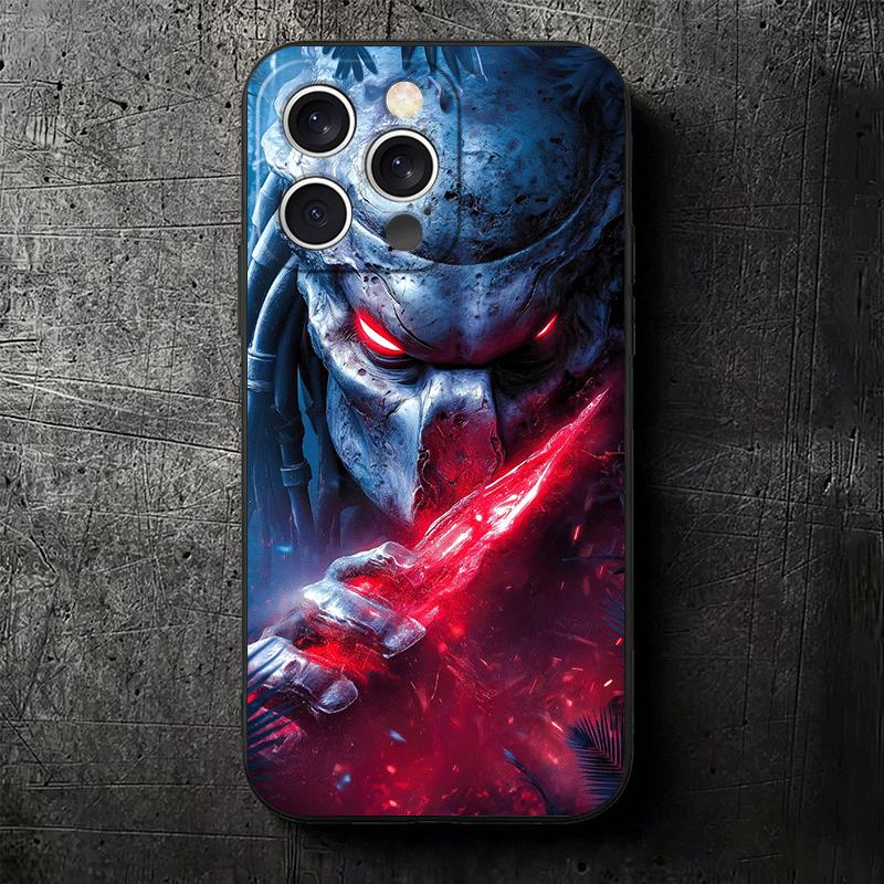 A-Alien Vs P-Predator Weiche Handyhülle für iPhone 16 16E 17 Air 15 Pro Max 14 Plus 13 Mini 11 12 7 Schwarze Hülle Rückseite