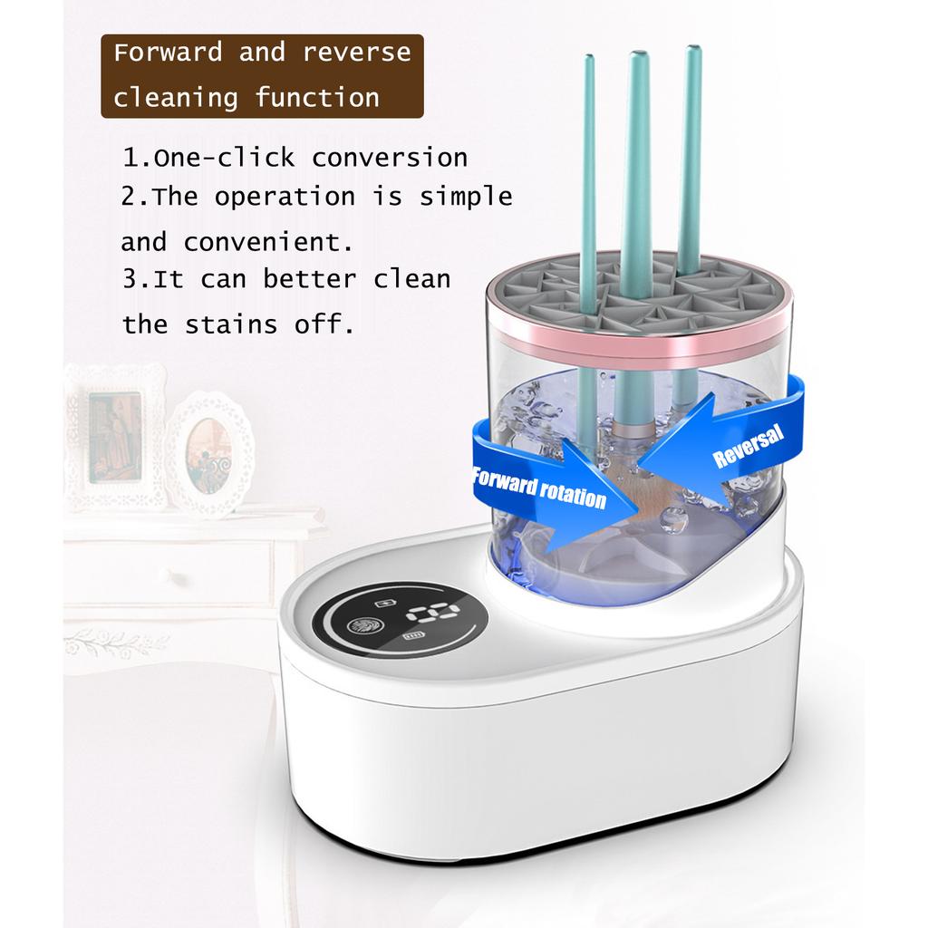 Makeup Brush Cleaner - Lazyman's Household Electric Cleaning Quick-dry Brush Charging Automatic Cleaning Device Tool