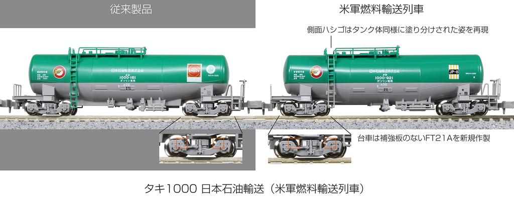 KATO N Gauge Taki 1000 Nippon Oil Transport US Military Fuel Transport Train Set Railway Model Freight Car 12-Car 10-1589