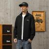 JEEP Men's Casual Stand Collar Cardigan Sweatshirt