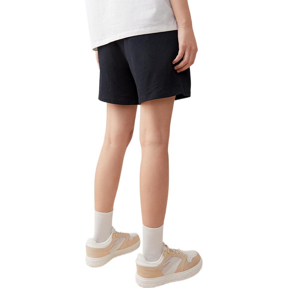 Anta Lifestyle Series SS22 Casual Solid Color Five-Point Shorts Women shorts Black 162238313-2