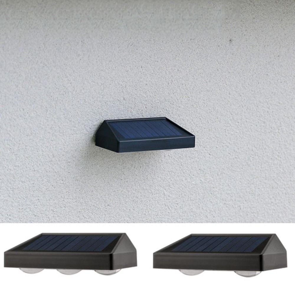 2LED Yard Atmosphere Wall Lights 3LED Solar Wall Lights Waterproof Solar Wall Lamps  Courtyard