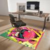 1pc Anime Cat Chair Mat - Cartoon Design Office Rug, Non-Slip Carpet for Desk, Anime Gift Idea, Suitable for Home Decor, Living Room, Bedroom, Game Ro