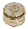IBA Indianbeautifulart Messing Trinket Smykkeskrin Dekorativ Oppbevaringsring Øredobber Box Smykker Organizer Keepsake
