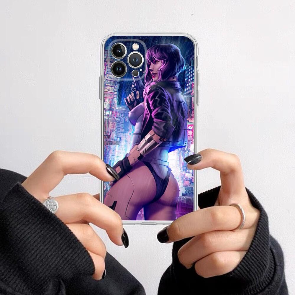 Ghost In the Shell Phone Case for iPhone 16 15 8 7 6 6S Plus X SE XR XS 14 11 12 13 Mini Pro Max Mobile Case
