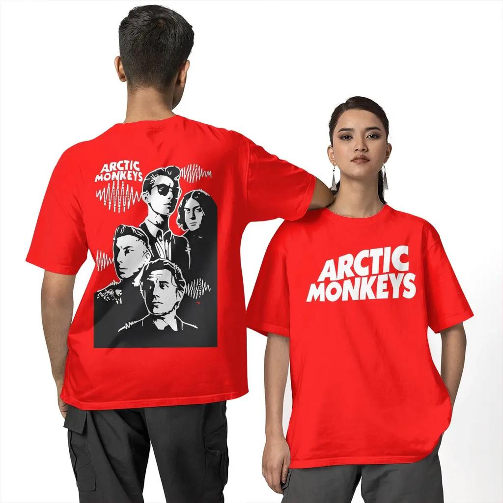 A-Maglietta Arctic Monkeys Estate Classica Magliette 100% Cotone Alla Moda Fresca Maglietta a Maniche Corte Abbigliamento da Uomo