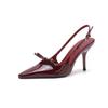 2026 Summer High Heel Women Sandals Fashion Butterfly-knot Dress Singbacks Pumps Elegant Party Wedding Female Shoes