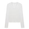 Women's Slim Fit Long Sleeve Round Neck Base Layer T-Shirt