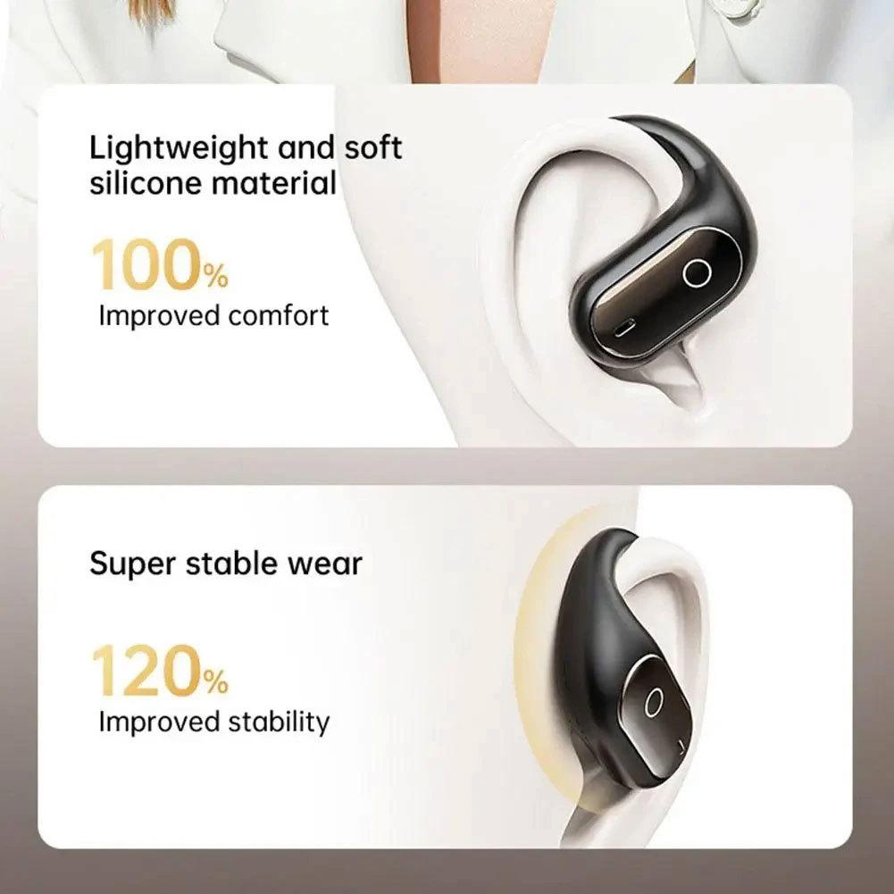 Luminous Quicksand Bluetooth 5.4 Earphones Real-time AI Translation Headset Night Light Flowing Hanging Wireless Headphone NEC Noise Reduction Earbuds