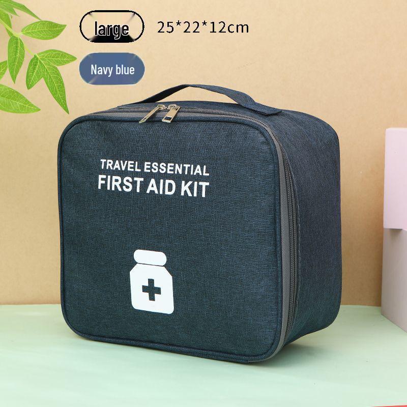 Portable Student Dorm First Aid Kit and Medicine Travel Bag