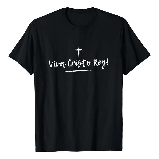 Camiseta Viva Cristo Rey Catholic Christian Religious S