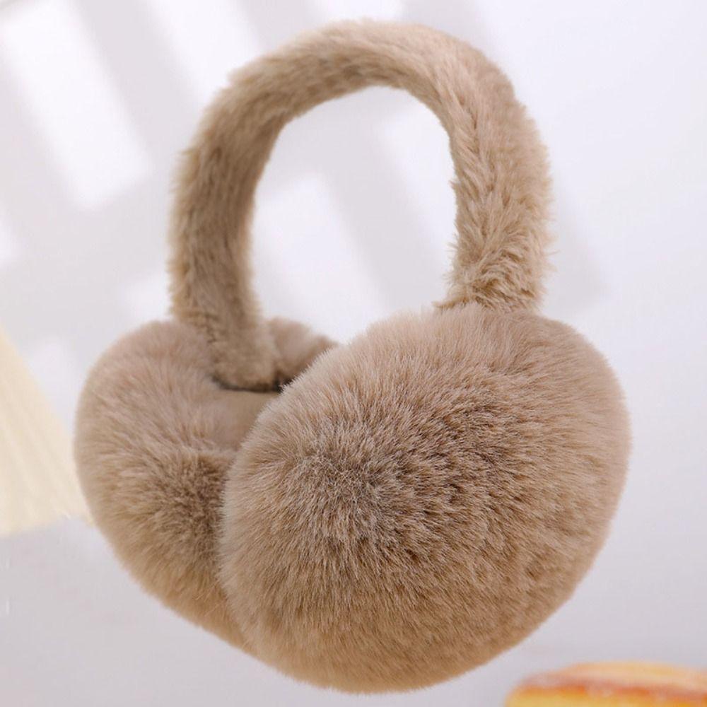 Solid Color Plush Ear Warmer Folding Ear Cover New Winter Earmuffs  Men