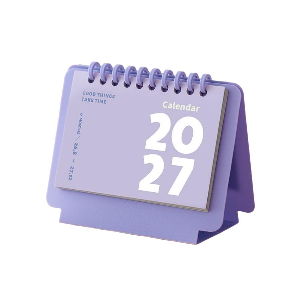 Spiral Binding 1117 Mini Desk Calendar Coil Calendar Creative Desktop Calendar Portable Daily Planning Calendar Agenda Planner