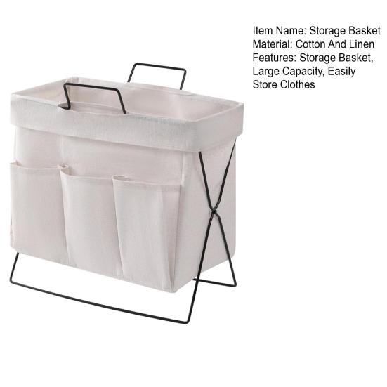 Storage Basket Foldable Dirty Laundry Basket Multipurpose Strong Load-Bearing Organizer for Clothes Groceries Snacks
