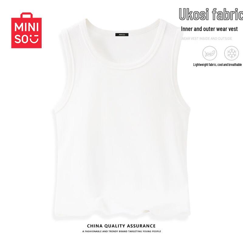 MINISO Women's Sleeveless Slim-Fit Tank Top