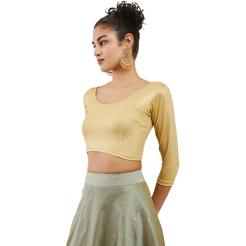 

Soch Spandex Prince Cut Blouse Gold 32