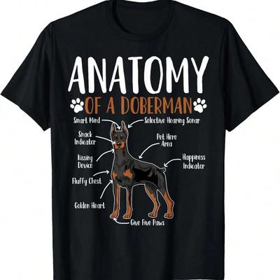 Doberman Dog Anatomy T-Shirt.Jpg
