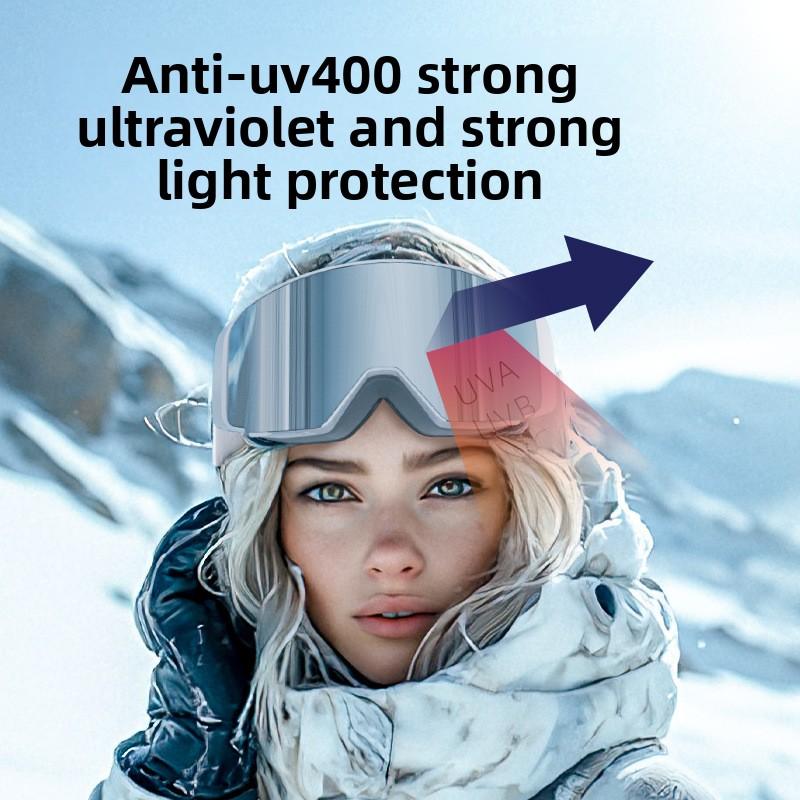 Flip Ski Glasses Anti-fog Professional Outdoor Mountaineering Windproof Goggles Single and Double Board Snow Goggles