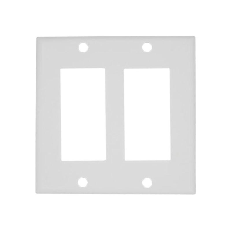 Sleek And Durable White Decorator Outlet Wall Plate Rocker Switch Cover For Home