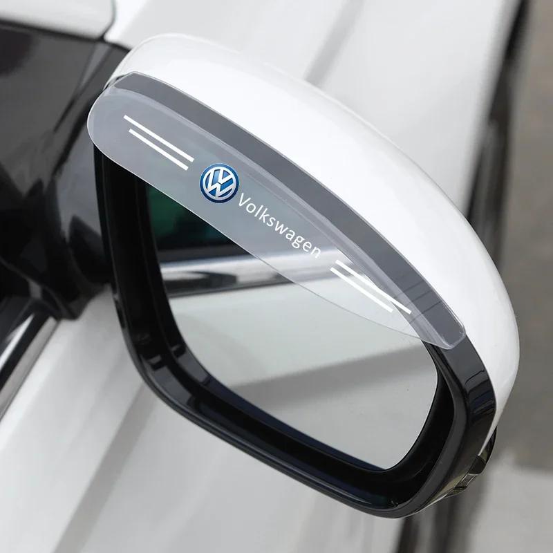 Para VOLKSWAGEN VW 2 Piezas Pegatinas Protectoras para Espejo Retrovisor de Coche para Volkswagen Passat Golf Bora Jetta Beetle Scirocco POLO S
