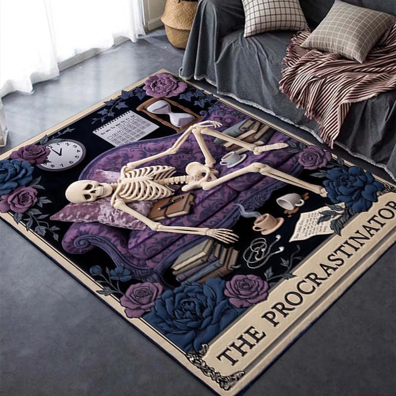 2025 New Skull Sloth Carpet Rug for Living Room Bedroom Home Sofa Decoration,Kids play Non-slip Floor Mat