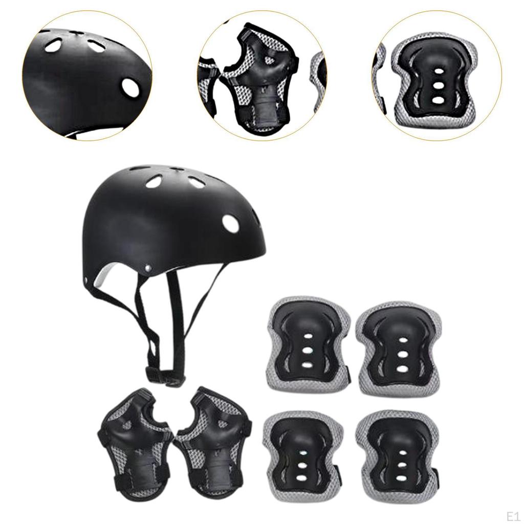 Kids Bike Helmet Set Ventilation for Skateboarding Outdoor Sports Boys Girls