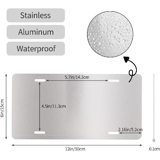 Watercolor Turtle Flower Front License Plate for Women Car Vanity Plates Decorative Aluminum Metal Cute Novelty License Plate Cover for Men 6x12 Inch