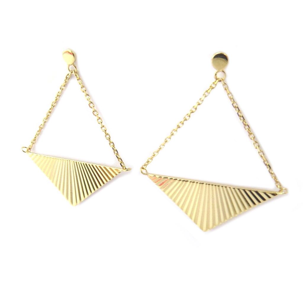 Les Trésors De Lily [P2634] - Boucles Plaqué Or 'Cléopatra' doré - 25x11 mm