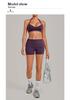 Women's Halter Backless Pleated Yoga Set - Tight Fit, Hip-Revealing Sportswear 