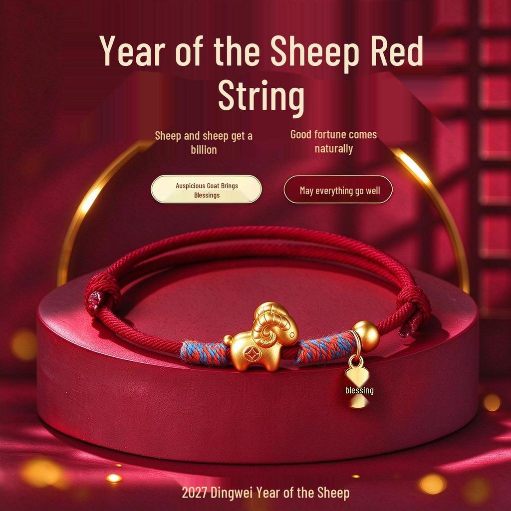 Red String Zodiac Horse Bracelet - Handwoven New Year Gift for Men & Women
