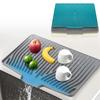 Silicone Tableware Drain Mat Anti Slip Sink Mat Slope Guide Bowl Dish Drying Filter Mat Heat Resistant Pad Kitchen Accessorie