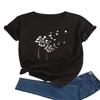 Short-sleeved T-shirt European and American summer new women's fashion casual home commuting versatile round neck short-sleeved T-shirt