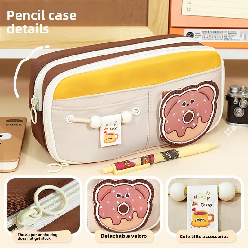 Novelty Style Multi Functional Pen Bag Made Of Oxford Fabric For School And Gift