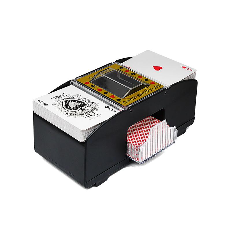 Electric Plastic Card Shuffler 1 2 Deck Automatic Dealer Casino Game Accessory