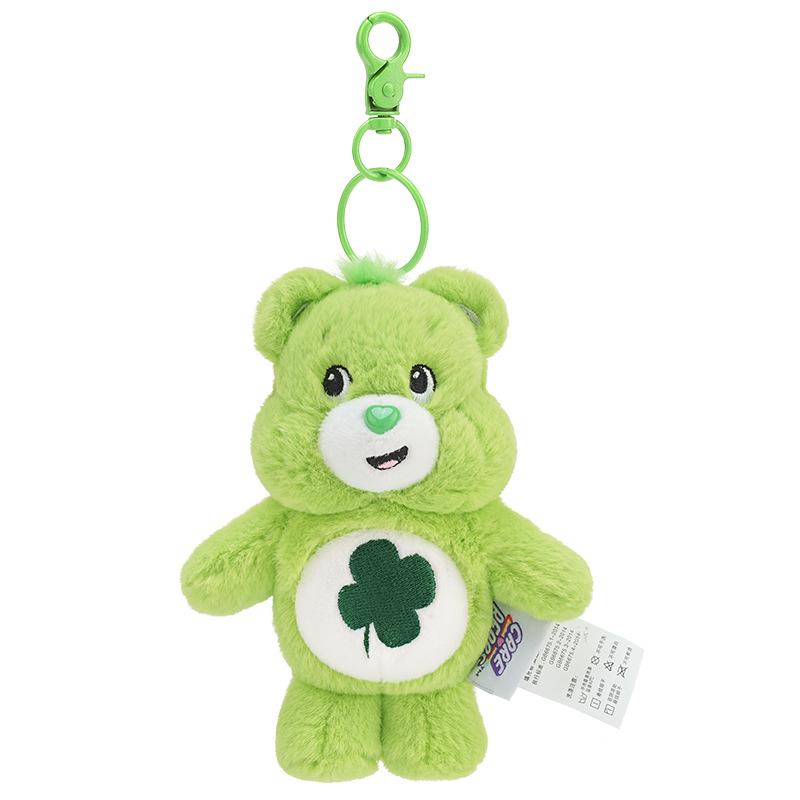 New Genuine Love Bear Doll Plush Pendant Colorful Book Bag Hanging Decoration Rainbow Festival Cuddly Stuffed Fluffy Huggable Kawaii Comfort Adorable