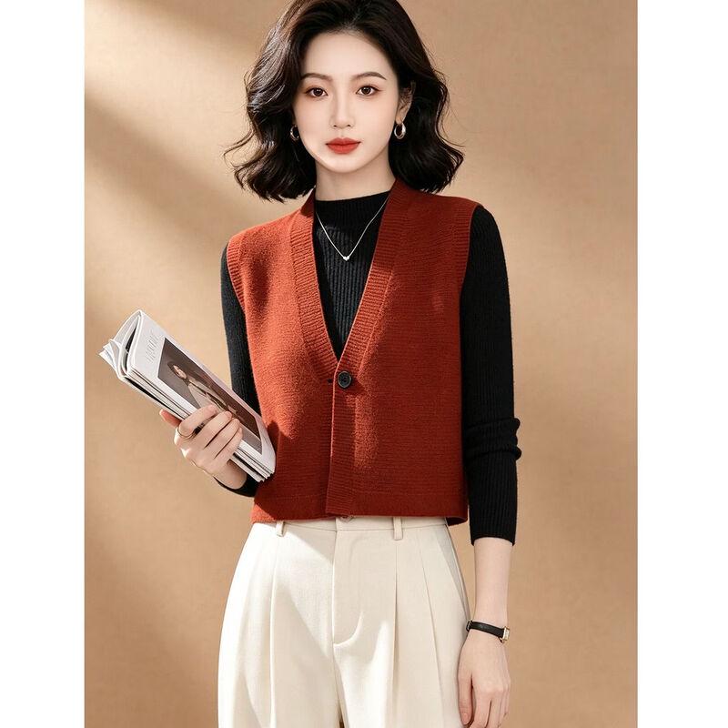 EST+II Women's Casual V-Neck Knit Vest