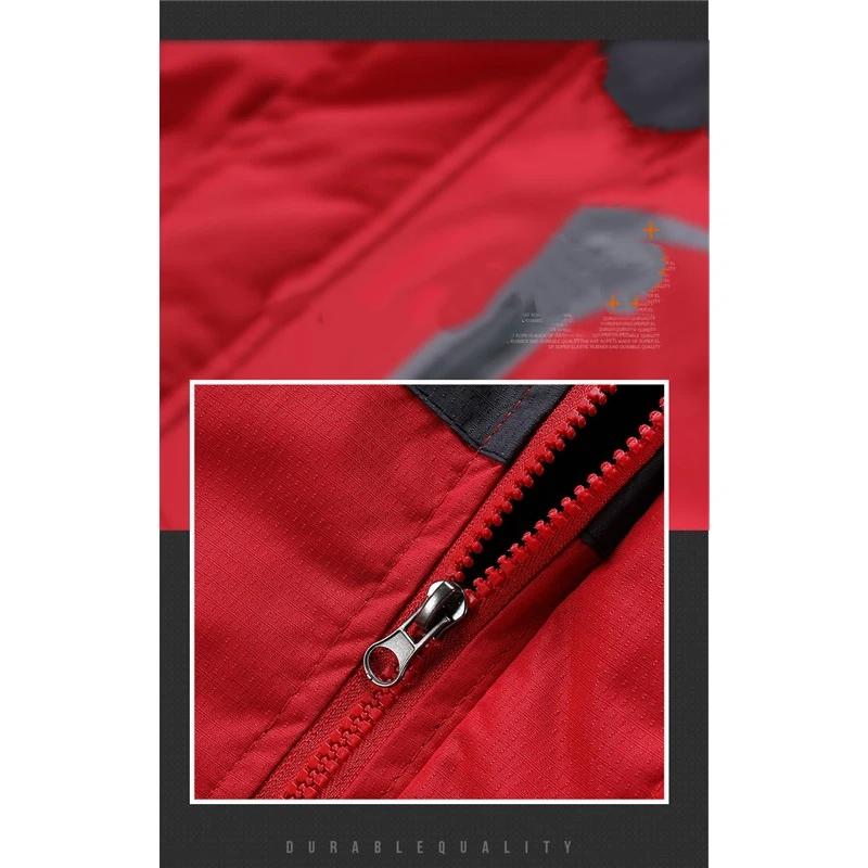 Męska odzież outdoorowa, wiatroodporna, wodoodporna i pluszowo gruba, szturmowa