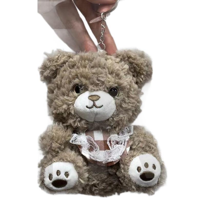 Super Cute Baby Bear Plush Keychain Couple Bag Pendant Girl Doll Small Doll Bag Birthday Gift