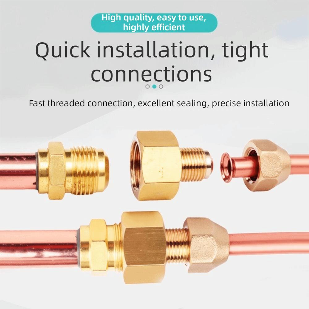 Brass Fitting Brass Copper Tube Adapter Female-Male 1/4" 3/8" 1/2" 3/4" Brass Pipe Fitting Reducer Joint