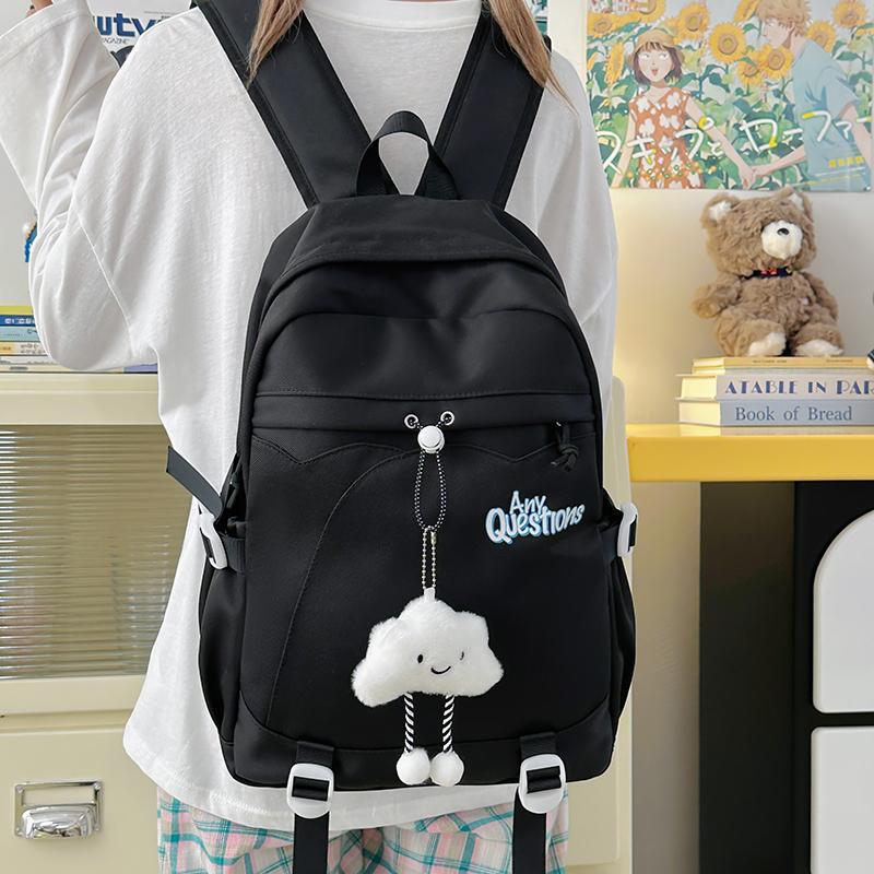 Sac d'école étudiant couleur contrastée Filles Sac à dos de campus Sac à dos pour ordinateur